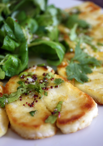 salade de halloumi grillé